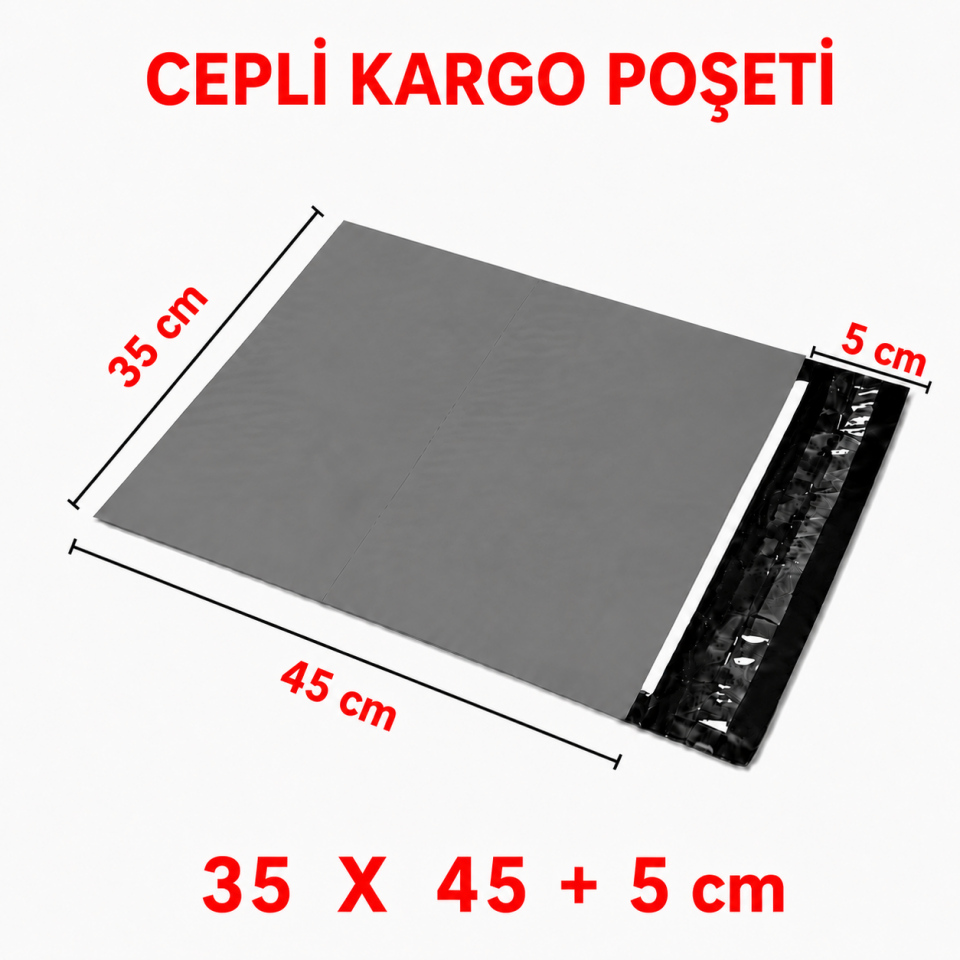 CEPLİ KARGO POŞETİ 35X45+5