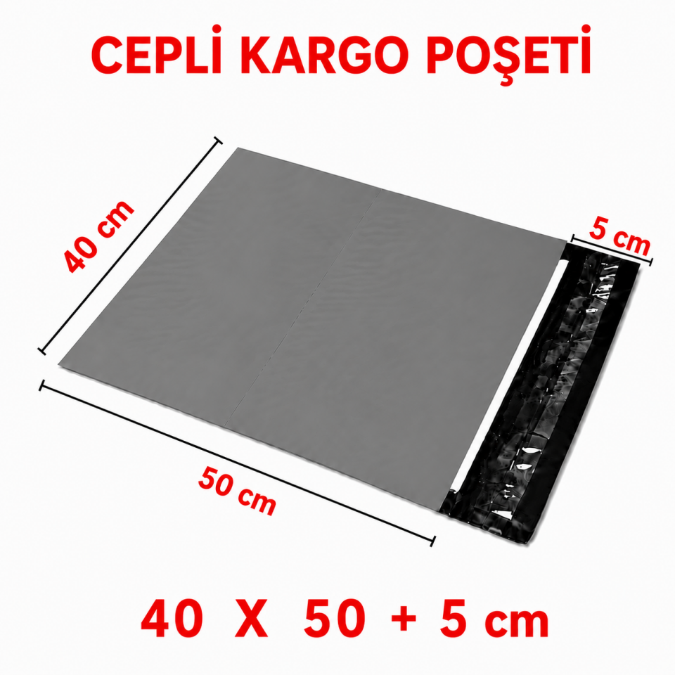 CEPLİ KARGO POŞETİ 40X50+5