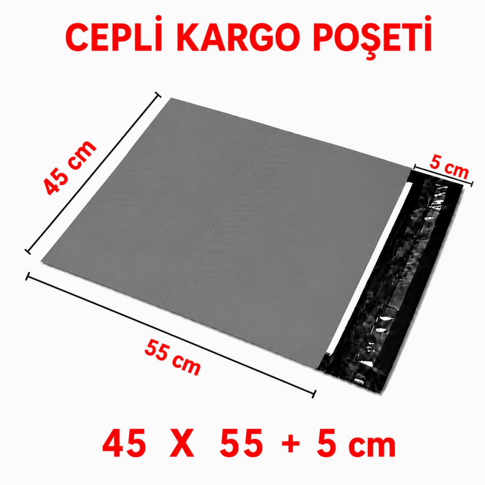 CEPLİ KARGO POŞETİ 45X55+5