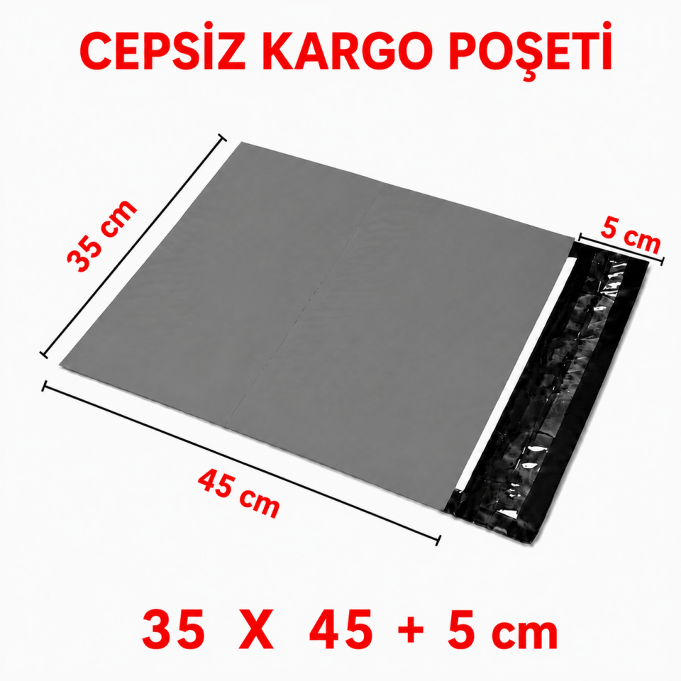 CEPSİZ KARGO POŞETİ 35X45+5