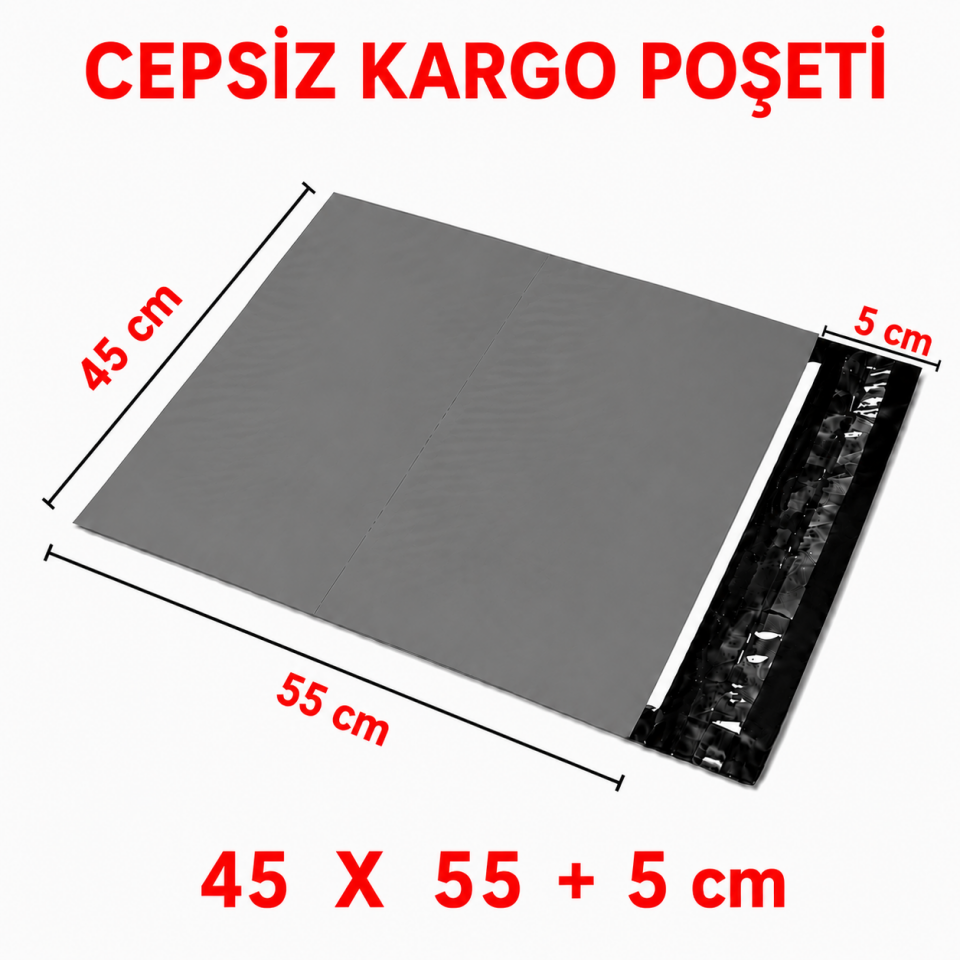 CEPSİZ KARGO POŞETİ 45X55+5