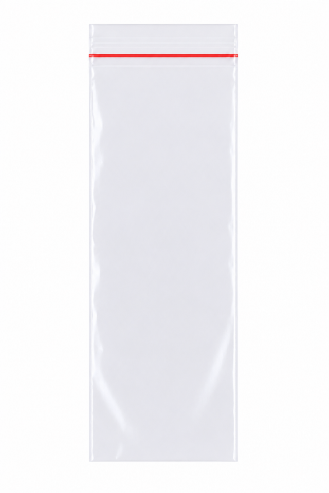 ŞEFFAF BANTLI OPP JELATİN POŞET 10x20+5